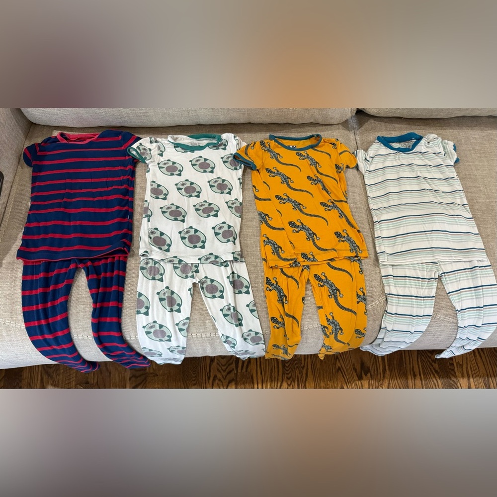 Kickee Pants Short Sleeve PJ Lot Size 3T